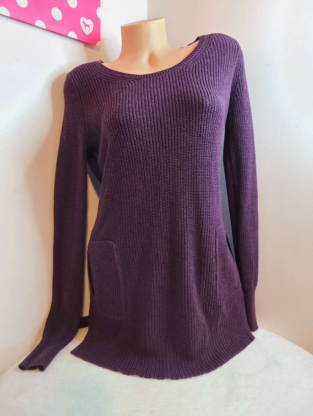 Y2K Victoria's Secret Cashmere Blend Long Sleeve Sweater Dress Size Sm